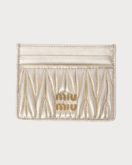 MIU MIU Matelasse Nappa Leather Card Holder | 缪缪 卡套 (多色) - LONDONKELLY 英国名牌代购