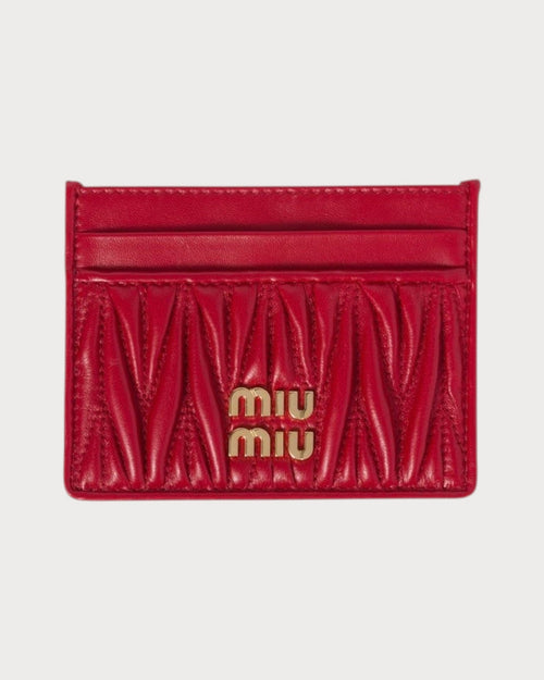 MIU MIU Matelasse Nappa Leather Card Holder | 缪缪 卡套 (多色) - LONDONKELLY 英国名牌代购