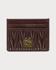 MIU MIU Matelasse Nappa Leather Card Holder | 缪缪 卡套 (多色) - LONDONKELLY 英国名牌代购
