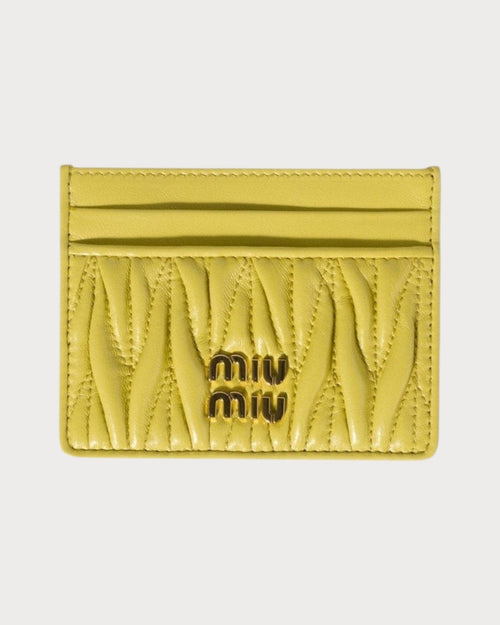 MIU MIU Matelasse Nappa Leather Card Holder | 缪缪 卡套 (多色) - LONDONKELLY 英国名牌代购