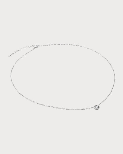 MONICA VINADER Essentials Large Lab - Grown Diamond Sterling Silver Necklace | 頸鏈 (銀色) - LONDONKELLY 英國名牌代購