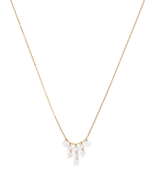 PERSEE Yellow Gold and Diamond Celeste Triangle Necklace | 黃金鑽石三角頸鏈 (黃金) - LondonKelly 英國名牌代購