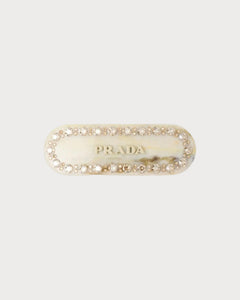 PRADA Plex Hair Clip | 普拉達 髮夾 (Ivory)