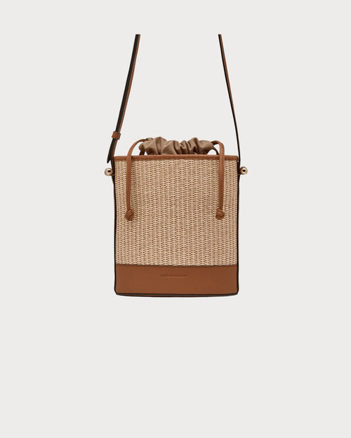 STRATHBERRY Ionic Basket Bag | 草編水桶袋 (啡色) - LONDONKELLY 英國名牌代購