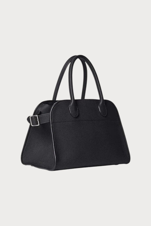 THE ROW Soft Margaux 10 Bag Leather | 手袋 (黑色) - LONDONKELLY 英国名牌代购