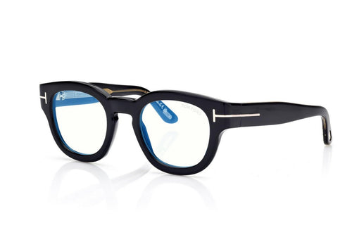 TOM FORD Women's Icon Blue Block Round Opticals | 湯姆福特 圓型太陽眼鏡 (多色) - LondonKelly 英國名牌代購