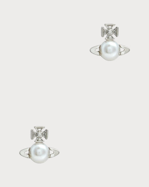 VIVIENNE WESTWOOD Balbina Orb Stud Earrings | 西太后 耳環 (銀色) - LONDONKELLY 英國名牌代購