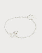 VIVIENNE WESTWOOD Carmela Bas Relief Brass and Cubic Zirconia Bracelet | 西太后 手鏈 (銀色) - LONDONKELLY 英國名牌代購