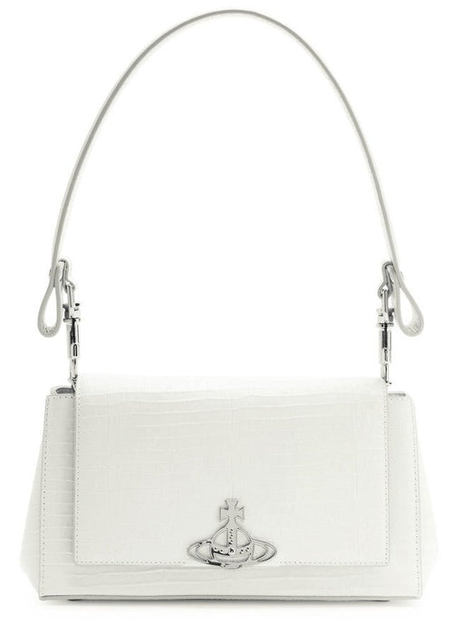 VIVIENNE WESTWOOD Hazel Medium Handbag Croc - Effect Leather | 西太后 鱷魚紋皮革手袋 (多色) - LondonKelly 英國名牌代購