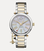 VIVIENNE WESTWOOD Men's Mother Orb Watch | 西太后 男仕手表 (金银色) - LONDONKELLY 英国名牌代购