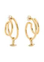 VIVIENNE WESTWOOD The Ronda Layered Hoop Earrings | 西太后 耳環 (金色) - LondonKelly 英國名牌代購