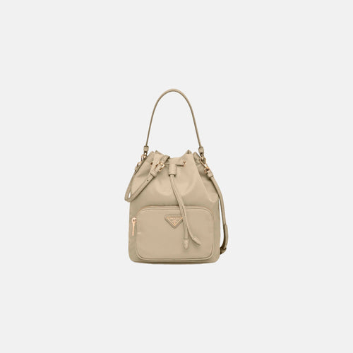 PRADA Duet Re-Nylon Bucket Bag | 普拉達 水桶袋 (Beige)